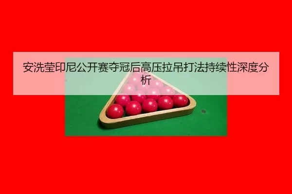 安洗莹印尼公开赛夺冠后高压拉吊打法持续性深度分析